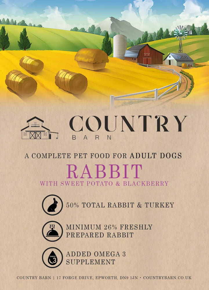 Country Barn Rabbit and Blackberry Complete food