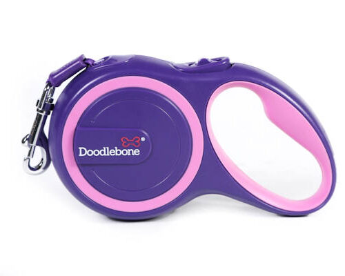 Doodlebone ® 8m Retractable Lead Violet/Blush