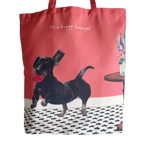 Dachshund Packable Tote Bag by The Little Dog Laughed
