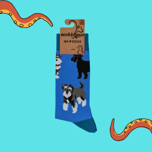 Schnauzer Socks by Socktopus
