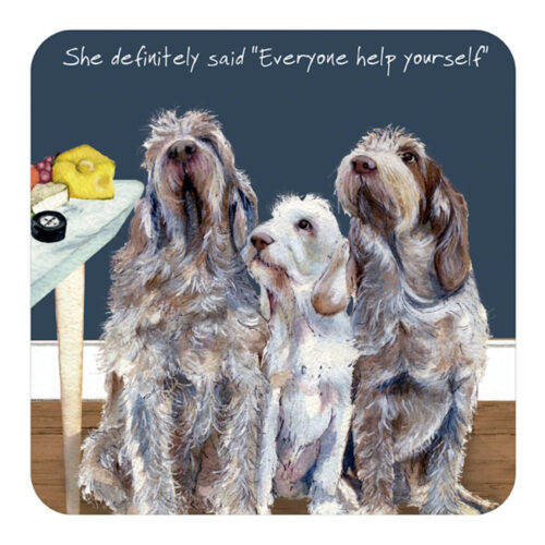 Spinone Dog Coaster Set of 6