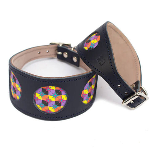 Alternative view of Leather Hound Collar - Handmade. Very Unique