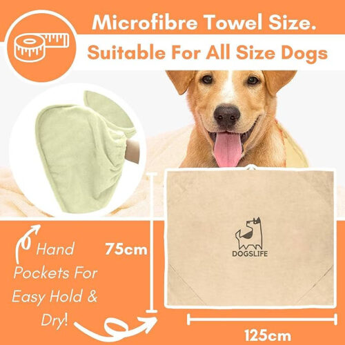 Alternative view of Microfibre Dog Towel by Our Dogs Life
