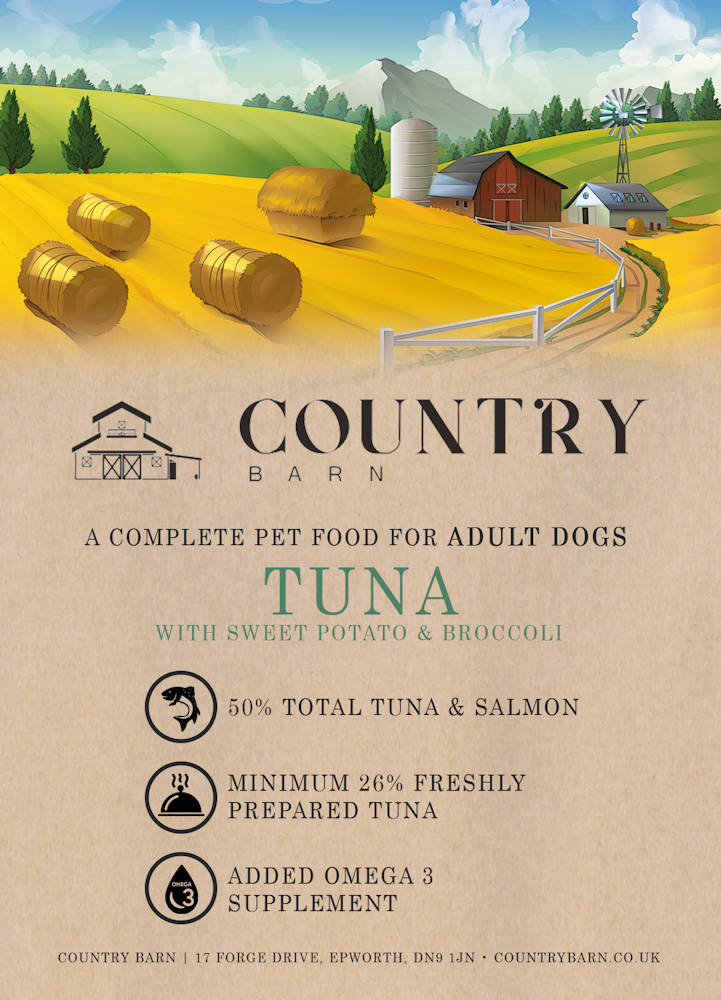 Country Barn Complete Dog Food - Tuna & Broccoli
