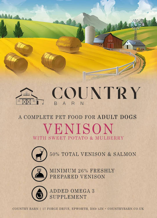 Country Barn Venison and Mulberry Complete Dog Food
