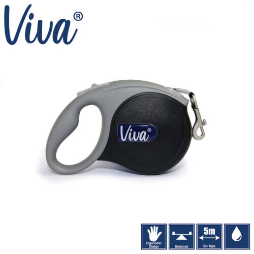 Viva Retractable 5m Flat Tape Lead