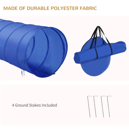 Alternative view of Adjustable Pet Agility Training Set. Blue/Yellow