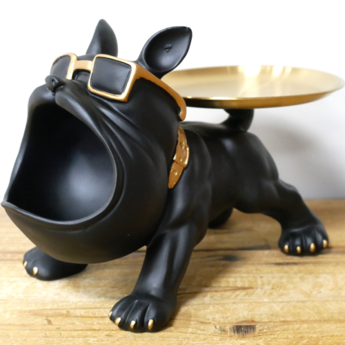 Alternative view of Big Mouth Black Dog with Tray