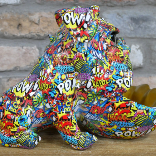 Colourful Big Mouth Bulldog - Figurine & Loose Change Dish - Image 3