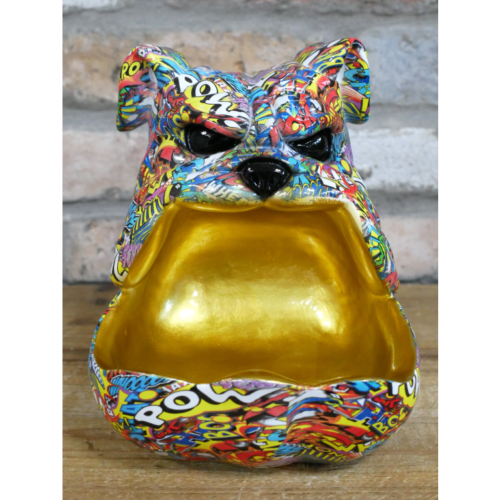Colourful Big Mouth Bulldog - Figurine & Loose Change Dish - Image 4