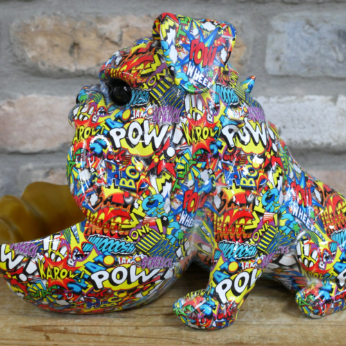 Colourful Big Mouth Bulldog - Figurine & Loose Change Dish - Image 5