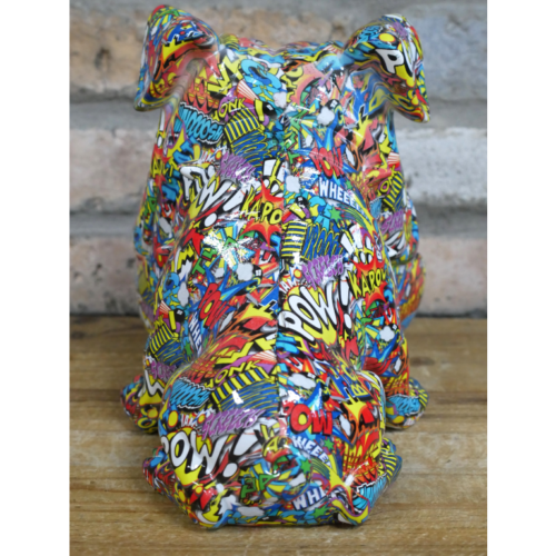 Colourful Big Mouth Bulldog - Figurine & Loose Change Dish - Image 6