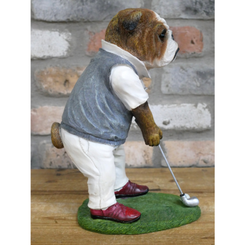 British Bulldog Golfer Figurine - Image 4