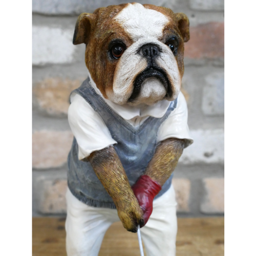 British Bulldog Golfer Figurine - Image 5