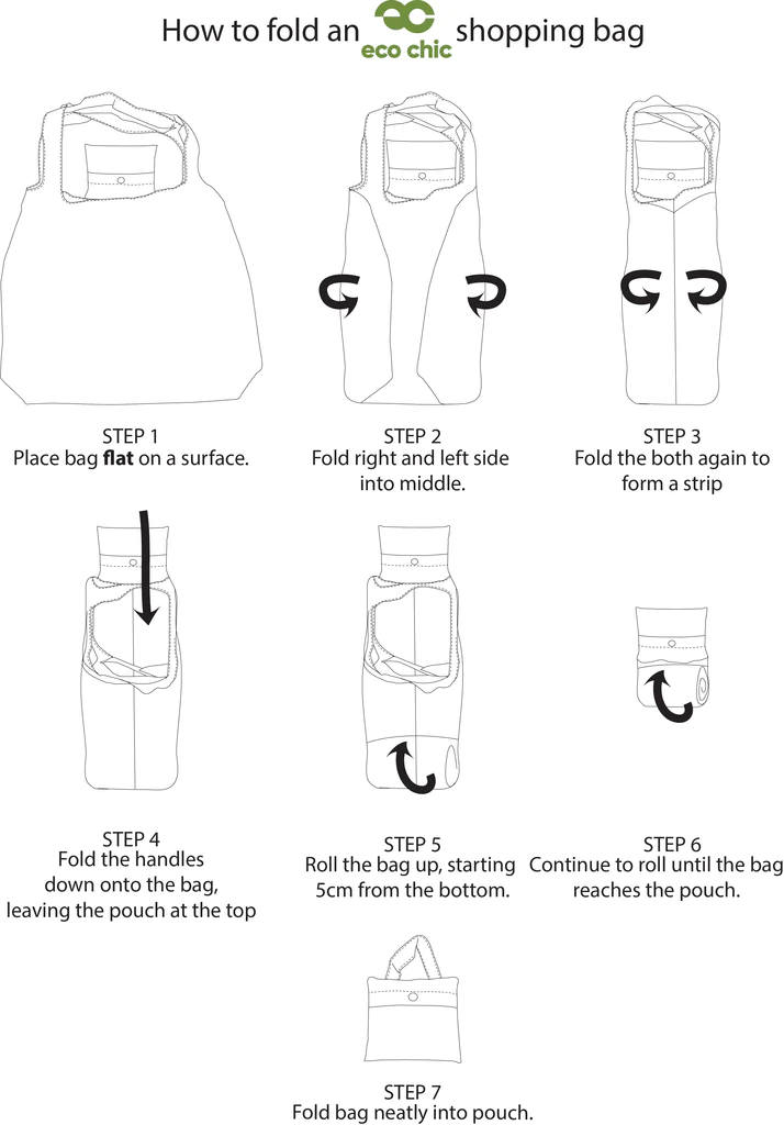 Re-Cycled Folding Shopping Bag - Image 4