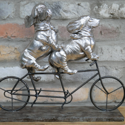 Bicycling Dogs on a Tandem for 2 - Figurine - Image 5