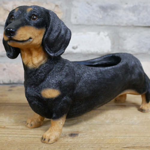 Alternative view of Dachshund Planter