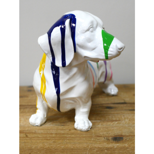 Alternative view of Dripart Striped Dachshund Figurine