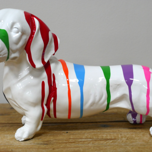 Dripart Striped Dachshund Figurine - Image 4