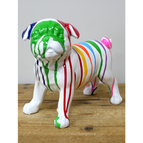 Alternative view of Dripart Striped Bull Dog Figurine
