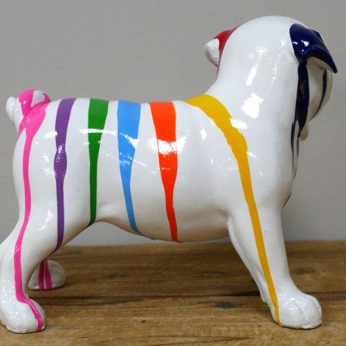 Dripart Striped Bull Dog Figurine - Image 3