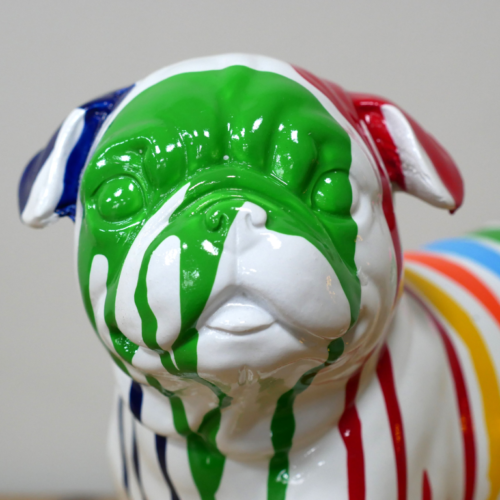 Dripart Striped Bull Dog Figurine - Image 4