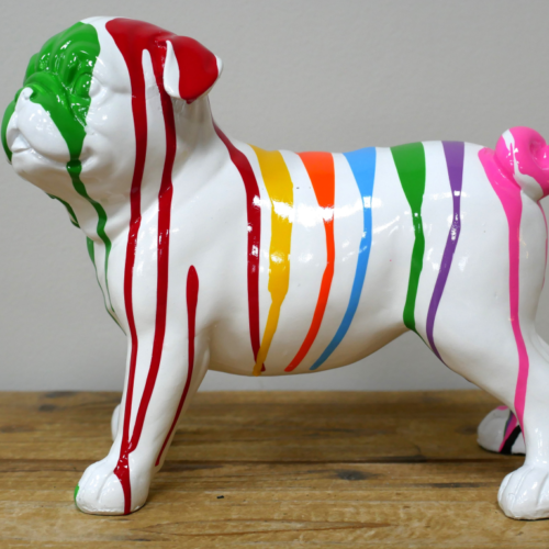 Dripart Striped Bull Dog Figurine - Image 6