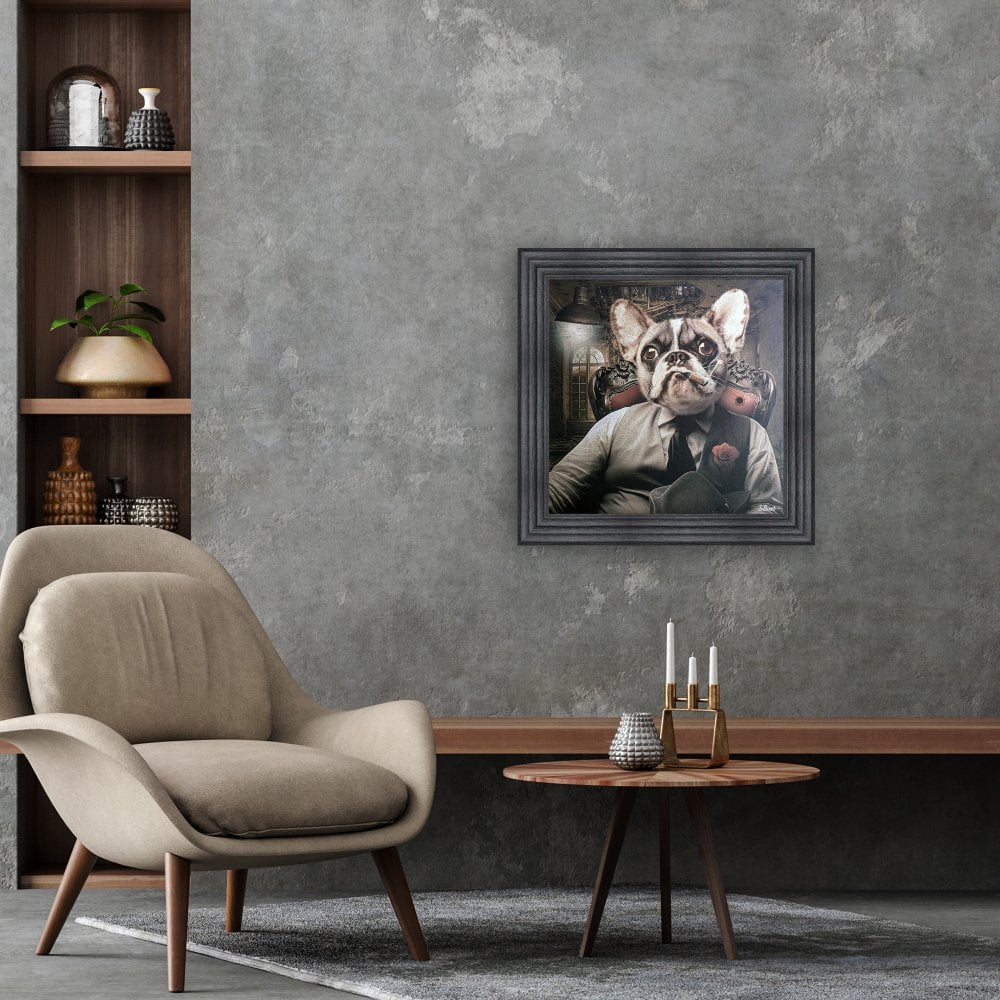 Frenchie Boss Framed Artwork