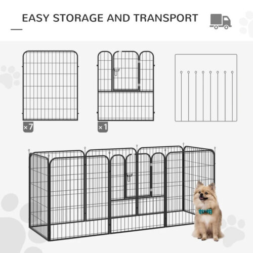 Heavy Duty 1m High Puppy Play Pen. 8 Panels. - Image 6
