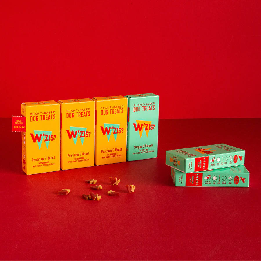 W'ZIS Plant Based Dog Treats - 2 x Grab & Go Boxes