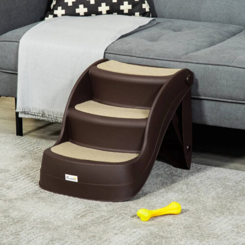 Alternative view of PawHut Foldable Mobility Stairs. X/S & Small Dogs. Max 15kg