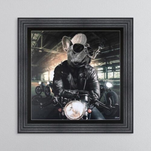 Alternative view of Motorbike Frenchie Framed Artwork