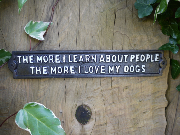 Metal Sign - Love My Dogs