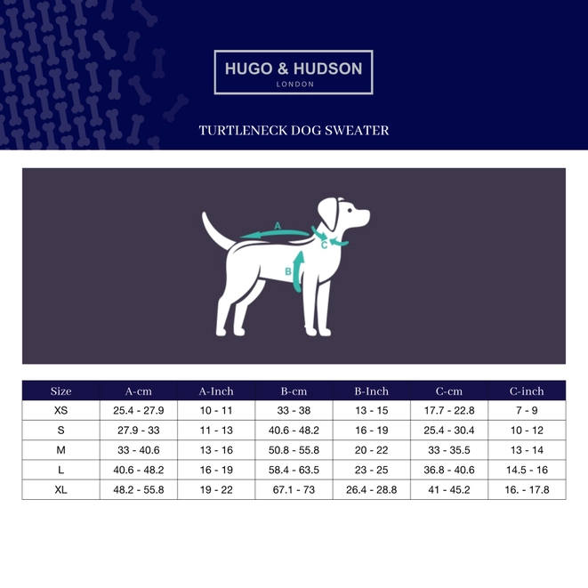Hugo & Hudson - Cable Knit Dog Sweater - Navy - Image 5