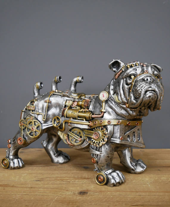 Groovy Steam Punk Bull Dog Figurine - Image 3