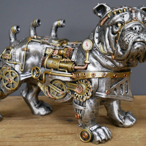 Groovy Steam Punk Bull Dog Figurine